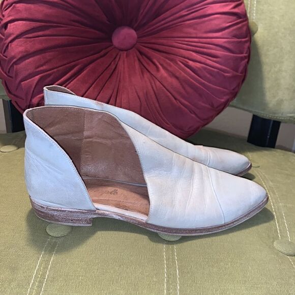 Free people Royal Flat in grey leather, size 7. - Picture 3 of 7